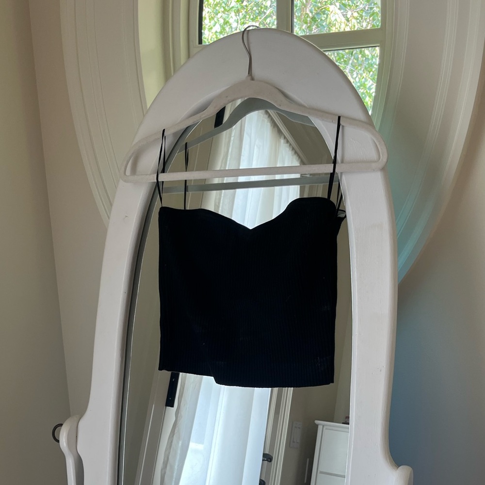 Urban outfitters ribbed black tube top